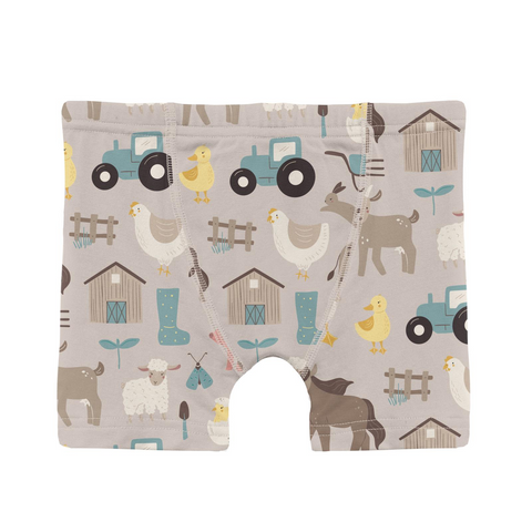 Kickee Pants Toddler Boxers - Latte Morning on the Farm