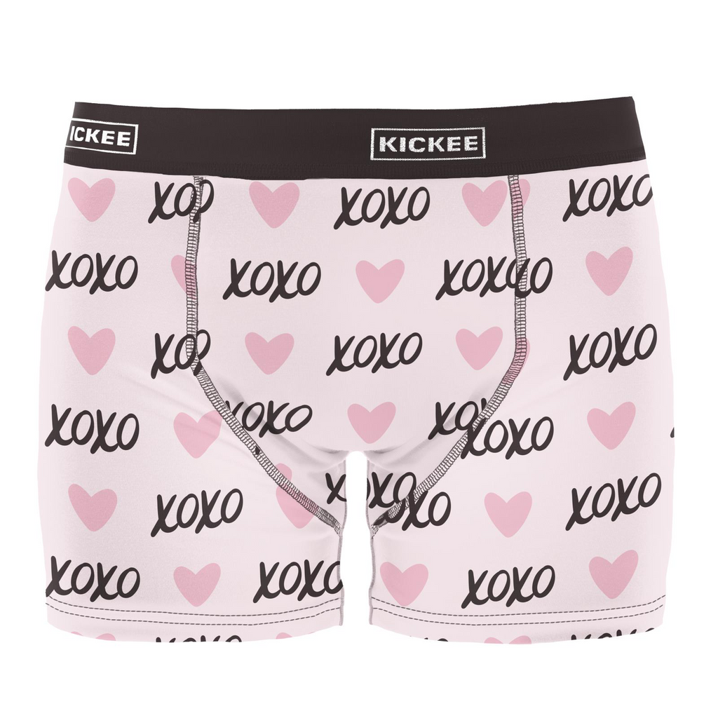 Kickee Pants Men’s Boxers - Shrinking Violet XOXO