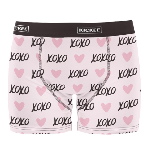 Kickee Pants Men’s Boxers - Shrinking Violet XOXO