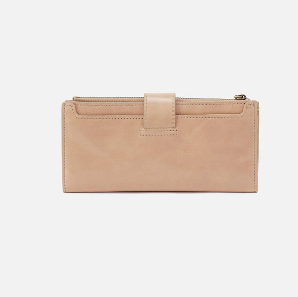 Hobo Dunn Continental Wallet in Sand