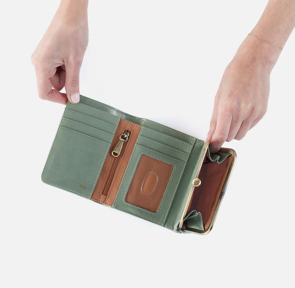 Hobo Robin Compact Wallet in Jade