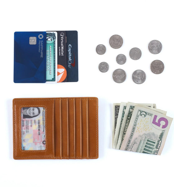 Hobo Euro Slide Card Case - Chocolate