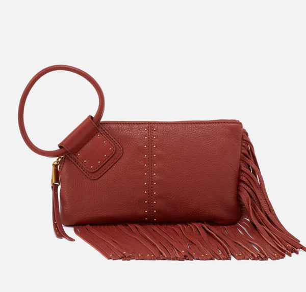 Hobo Sable Wristlet - Rust